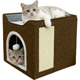Arranhador Para Gato Casa Castanho Lupi Linx 1 Un