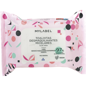 Toalhitas Desmaquilhantes Micelares Mylabel 30 Un