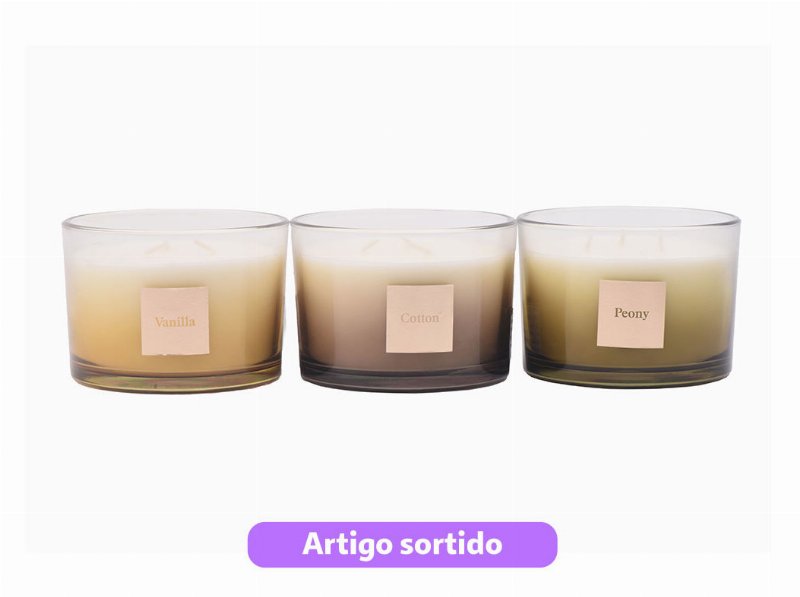 Vela Perfumada Actuel Com Copo Ø13Xa8Cm Modelos Sortidos
