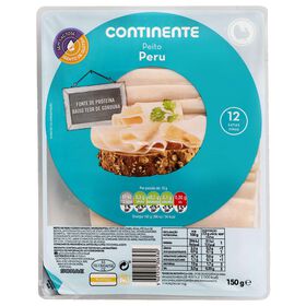 Fiambre De Peito De Peru Fatiado Continente 150 gr