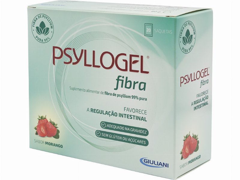 Suplemento Psyllogel Morango 20Saq