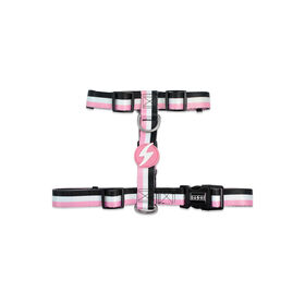 Arnês Para Cão Stripes3 Rosa E Preto S Dashi 1 Un