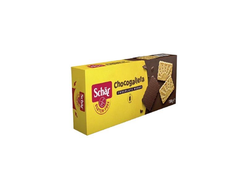 Bolachas Coberta Com Chocolate Negro Schar Sem Gluten 150 g