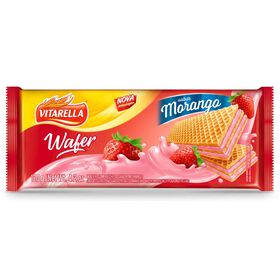 Bolachas Wafers Morango Vitarella 120 gr
