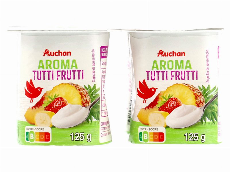 Iogurte Auchan Aroma Tutti Frutti 4X125 g