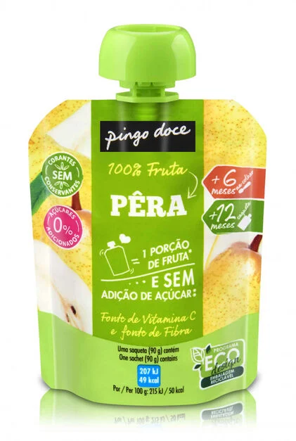 Bolsa De Fruta Pêra Pingo Doce 0.09Kg