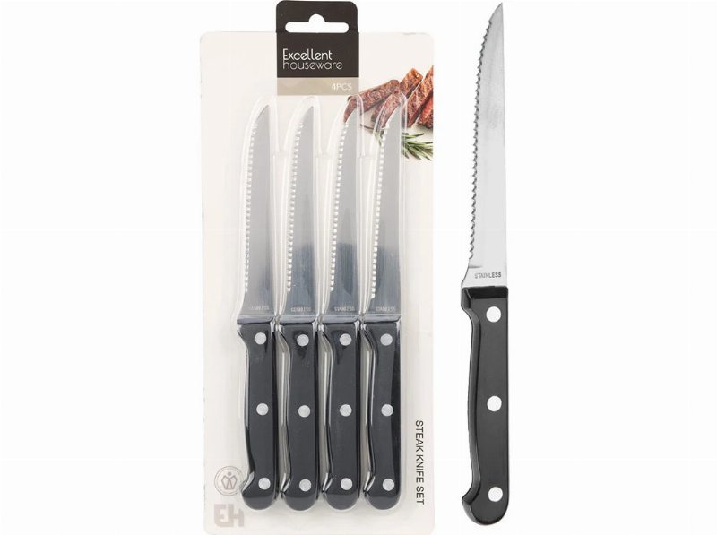 Facas De Mesa Conjunto De 4 Unidades Com 1.2 Mm