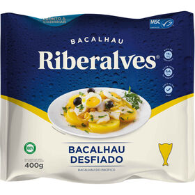 Bacalhau Desfiado 9 Meses De Cura Msc Congelado Riberalves 400 gr