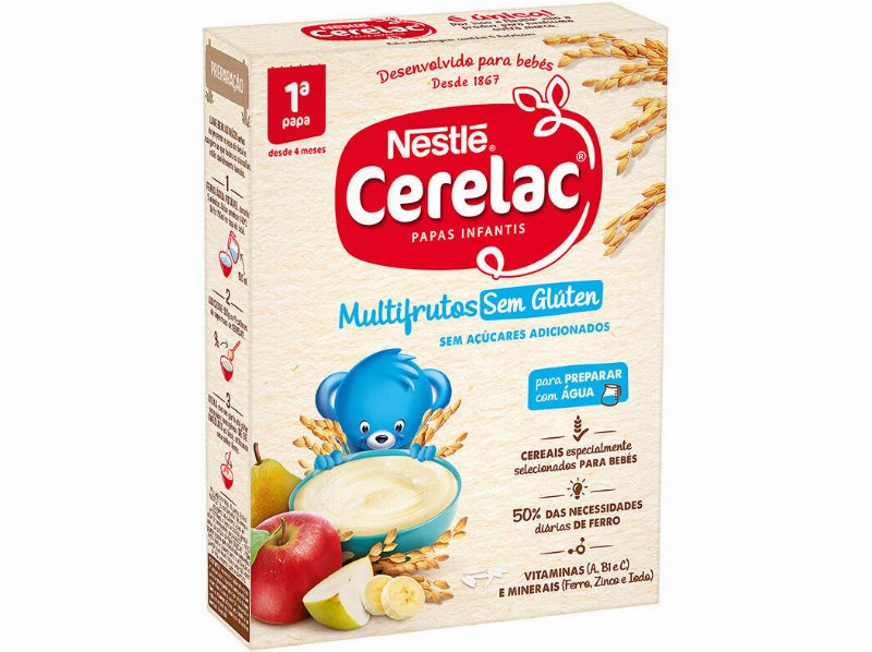 Farinha Láctea Cerelac Multifrutos Sem Glúten 250 g