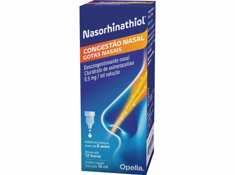 Gotas Nasorhinathiol Nasais 0.5Mg/Ml 15 ml