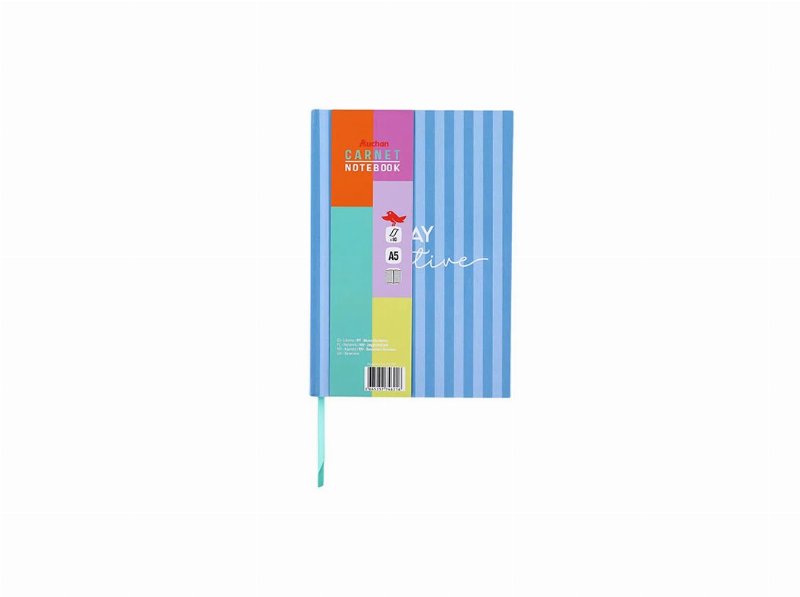Bloco Notas A5 80F Auchan Quad. V.palette