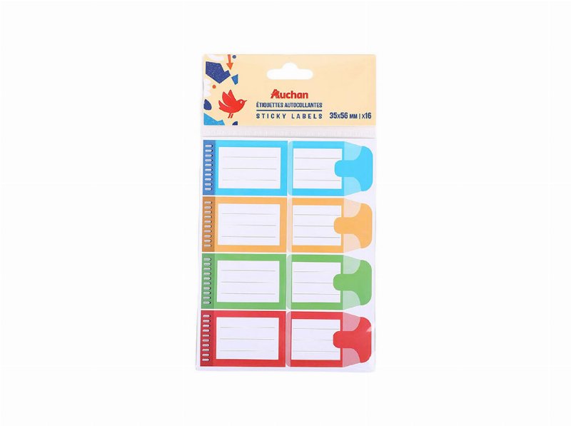 Etiquetas Auchan 36X56Mm 16 Unidades