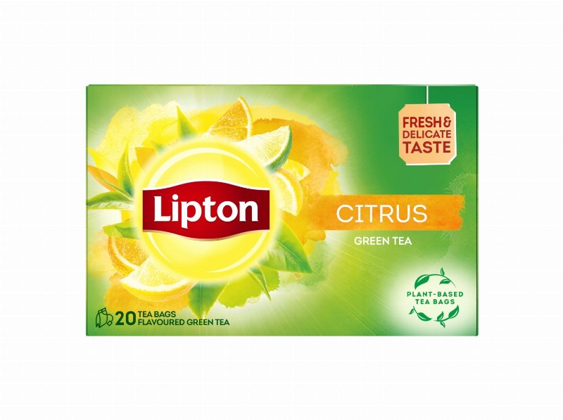 Chá Verde Lipton Green Citrus 20 Saq