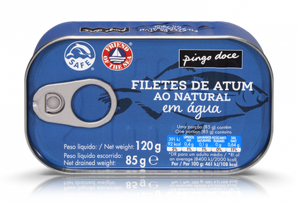 Filetes De Atum Ao Natural Pingo Doce 0.085Kg