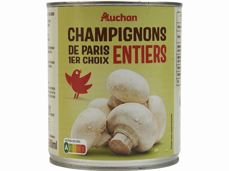 Cogumelos Inteiros Auchan 800(460)G