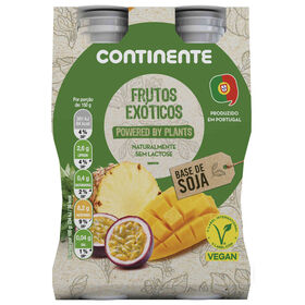 Vegegurte Líquido Powered By Plants Base De Soja Frutos Exóticos Continente Equilíbrio    600 gr (4 Un)