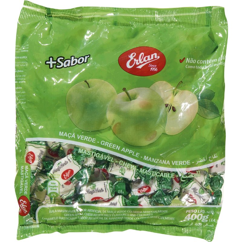 Rebuçados De Maçã Verde 400 g
