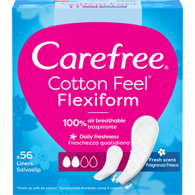 Pensos Diários Cotton Feel Flexiform Carefree 56 Un