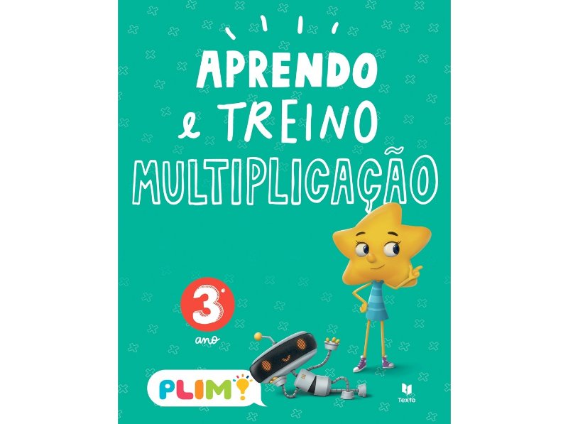 Livro Plim! Aprendo E Treino Multiplicação 3.º Ano