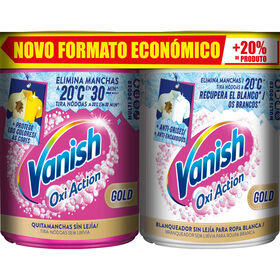 Tira Nódoas Pó Oxi Action Roupa Branca E Cores Vanish 2 X 960 gr
