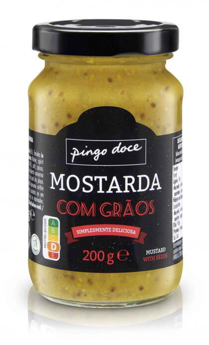 Mostarda Com Grãos Em Frasco Pingo Doce 0.2Kg