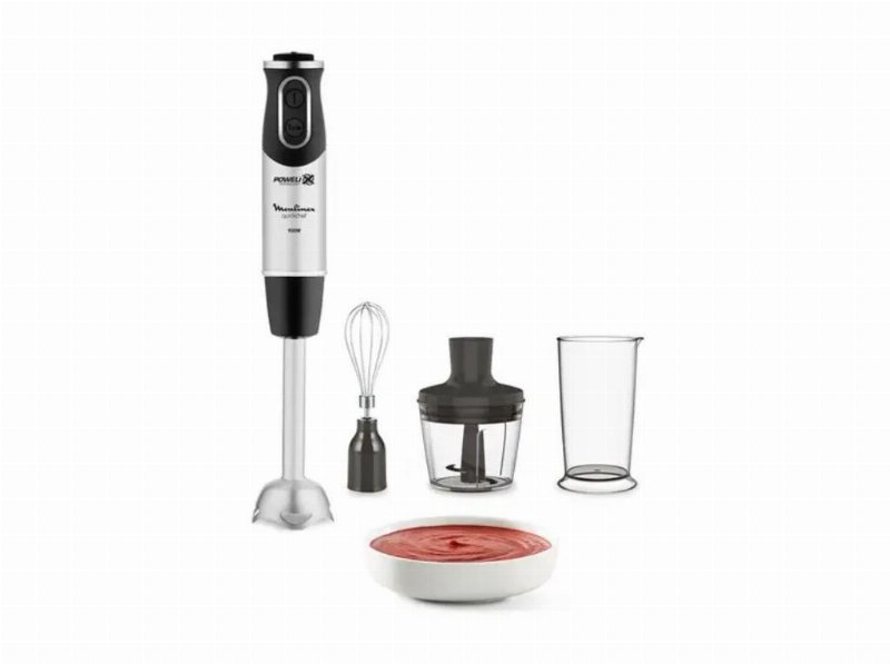 Varinha Mágica Com Acessórios Moulinex Quickchef 3 Em 1 Dd655810 (1000 W - Preto E Inox)