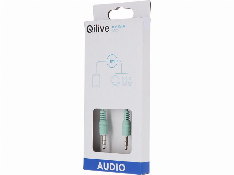 Cabo Qilive Jack 35 Stereo Verde 1M Verde