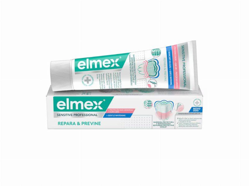 Pasta Dentes Elmex Repara Previn Branqueador 75 ml