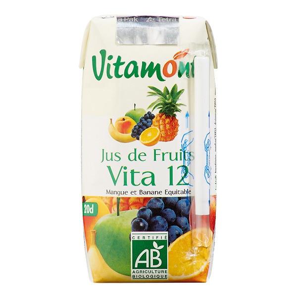 Sumo De Frutas Vita 12 Biológico 20 cl