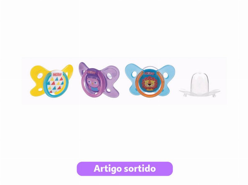 Chupeta Oval Nuby Em Silicone 6-36 Meses Modelos Sortidos