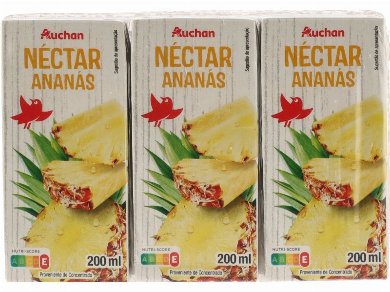 Néctar Auchan Ananás 3X200 ml