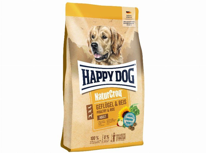 Ração Cão Happy Dog Naturcroq - Aves E Arroz 11 kg