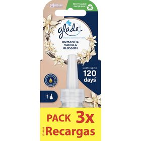 Ambientador Recarga Elétrico Baunilha Glade 3 X 20 ml