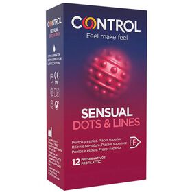 Preservativos Sensual Dots & Lines Control 12 Un