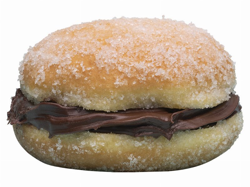 Bola De Berlim Com Chocolate De Avelã Un