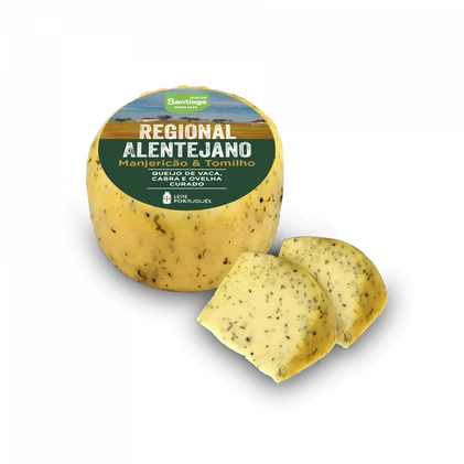 Queijo De Mistura Alentejano Com Manjericão Santiago 0.09Kg