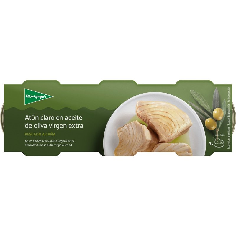 Atum Claro Em Azeite Virgem Extra Pack 3 180 g