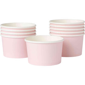 Conjunto 10 Taças 250 ml Papel Soft Rosa Kasa