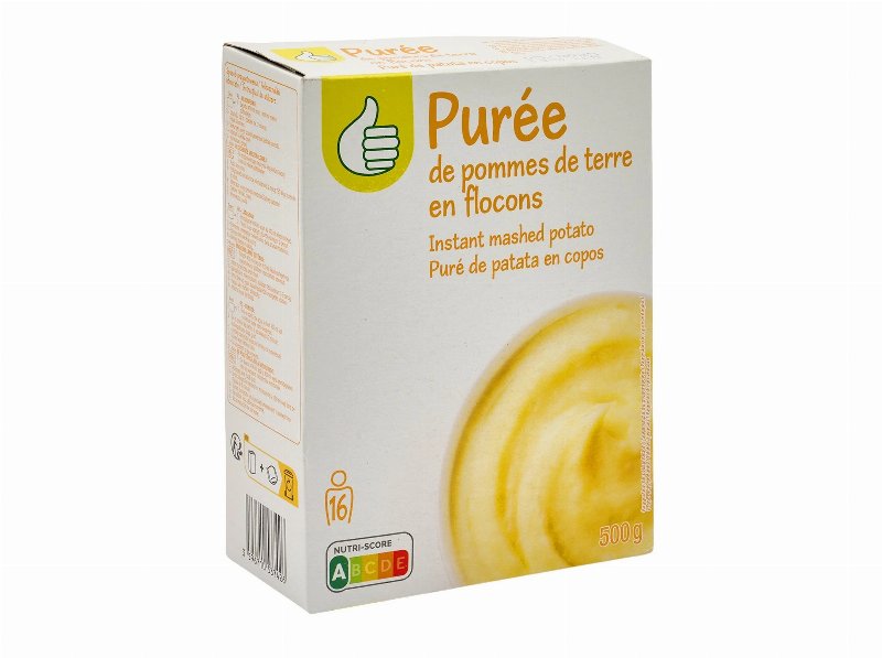 Puré De Batata Polegar Em Flocos 500 g (4X125 g)