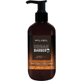 Champô Urban Barber 3 Em 1 Mylabel 250 ml