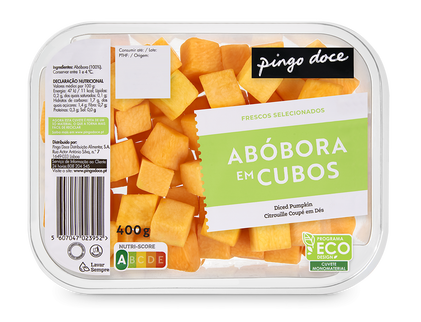 Abóbora Cubos Embalada Nossa Fruta E Legumes 0.4Un