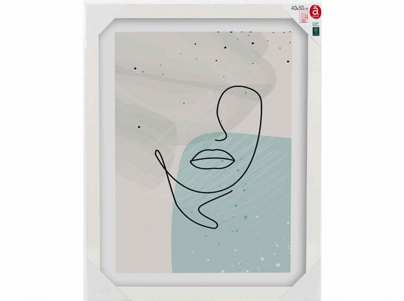 Moldura Mdf Actuel Branco 40X50Cm