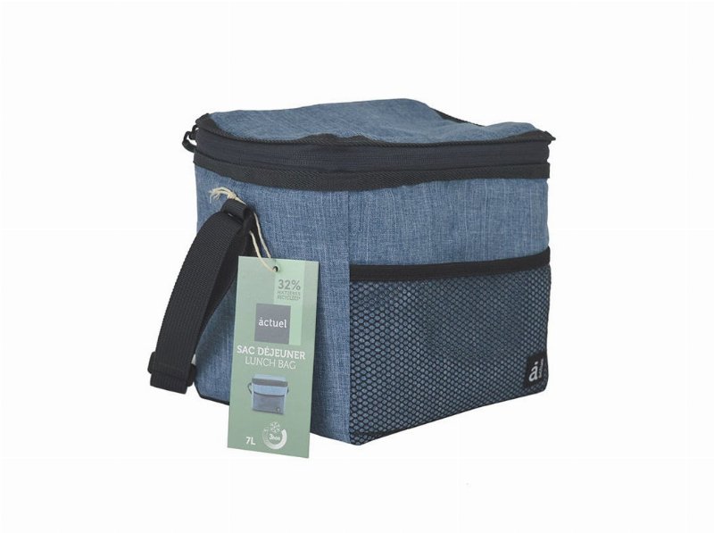 Lancheira Rectangular Actuel Azul 7 l 24X17X18Cm