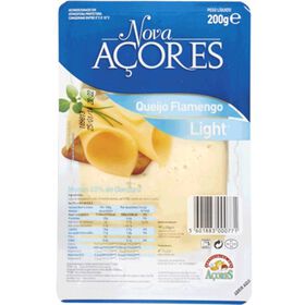 Queijo Flamengo Light Fatiado Nova Açores 200 gr