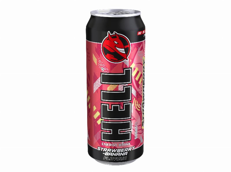 Bebida Energetica Hell Banana Morango 500 ml (Sdr)