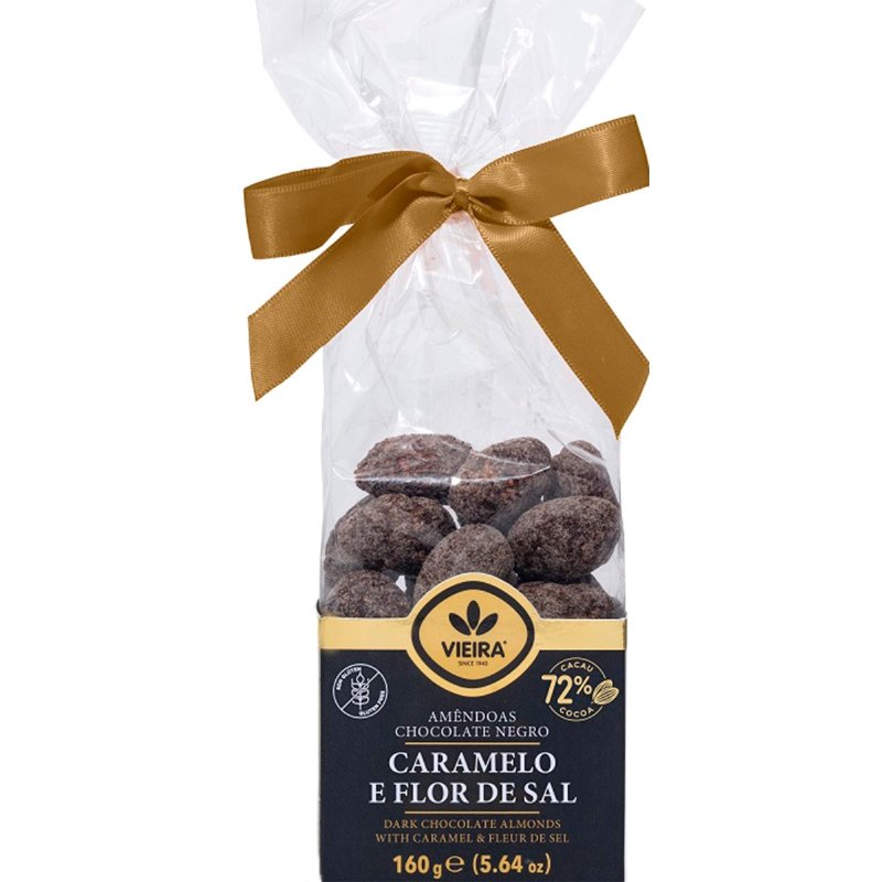 Amêndoas Cobertas De Chocolate Negro Com Caramelo 175 g