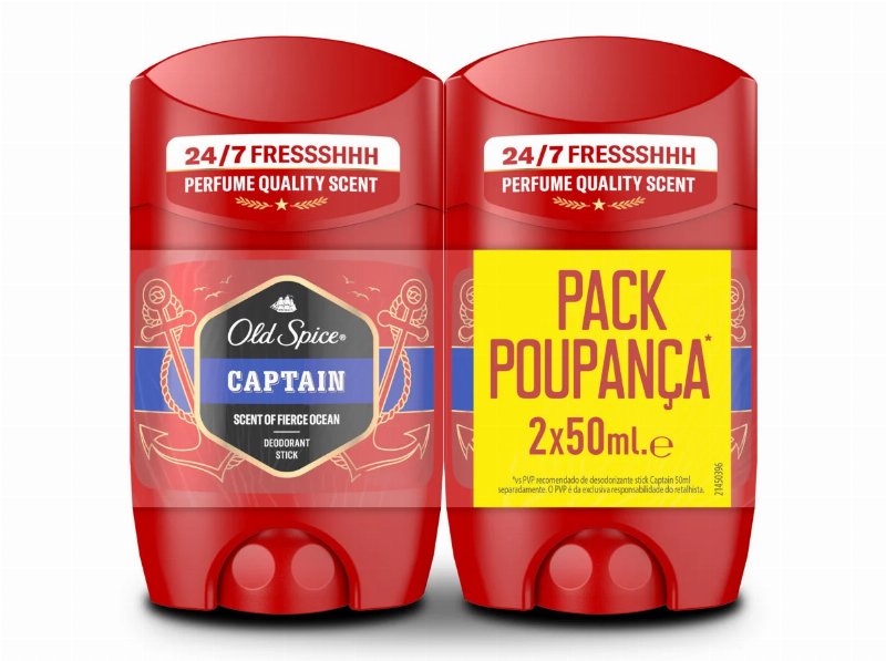 Deo Stick Old Spice Captain 2 X 50 ml
