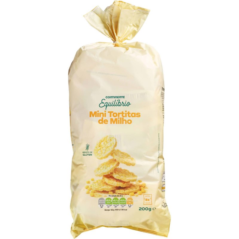 Tortitas De Milho Mini Continente Equilíbrio 200 gr