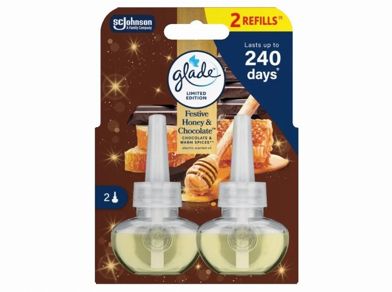 Ambientador Elétrico Glade Honey & Chocolate Rec 2Un