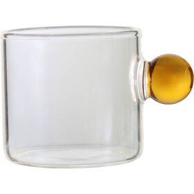 Copo Café 90 ml Com Asa Bola Laranja Kasa